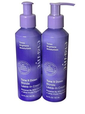 New! Eva - NYC - 2 Tone It Down Blonde Leave-In Cream Bottles